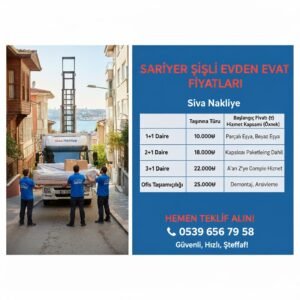 Sarıyer Şişli Evden Eve Nakliyat Fiyatları